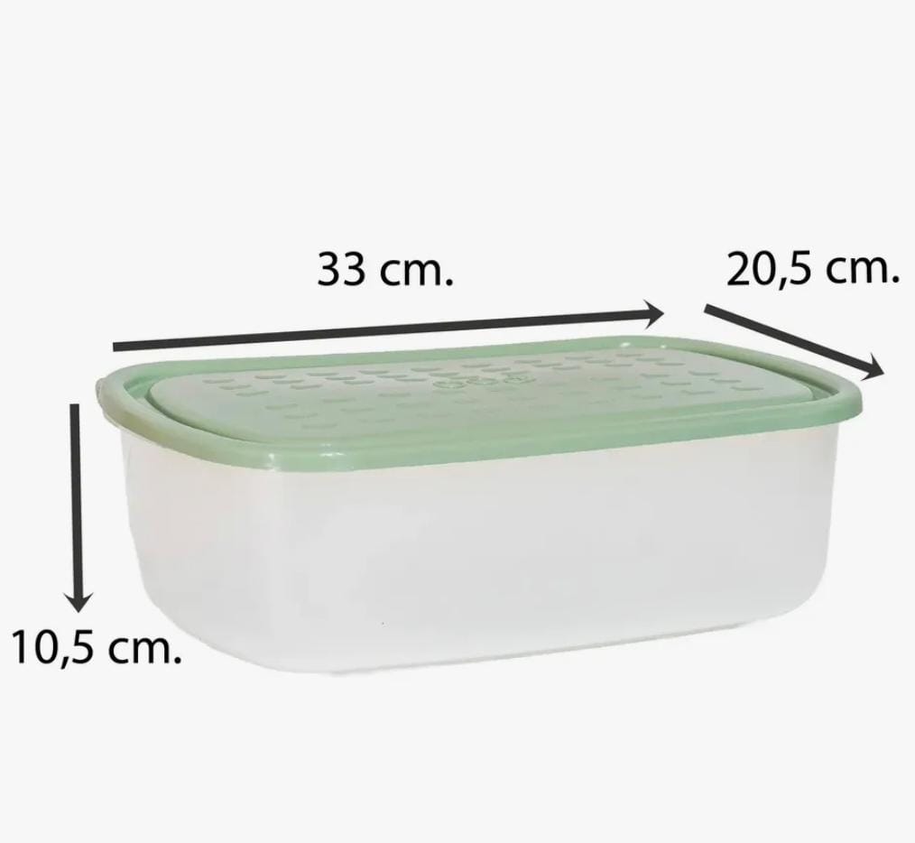HERMETICO RECTANGULAR POO 5.5 LTS DA014 DA04 33X20X10CM