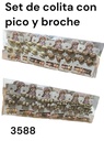 SET X 5 HEBILLAS MICKEY 1 GOMITAS Y 2 ZAPITOS COPN APLIQUE 3588 3589