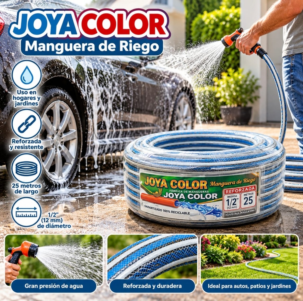 MANGUERA 1/2" X 25 MTRS