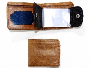 BILLETERA CUERO CON PORTA TARJETA FOLIO 10073