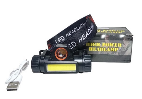 LINTERNA MINERA LED RECARGABLE HIGH POWER 8X4.5CM HA1269