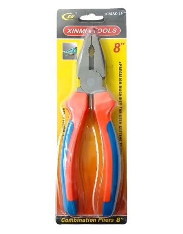 PINZA UNIVERSAL 8"  EN BLISTER XINMIN TOOLS