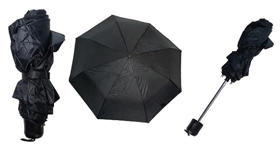 PARAGUA CARTERA 25 CM COLOR NEGRO MINI EXTENDIDO 54 CM
