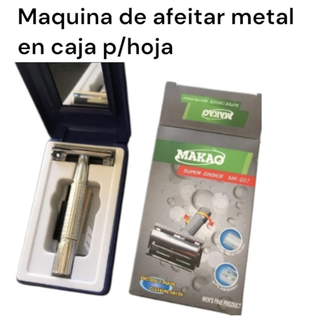 MAQUINA P/HOJA DE AFEITAR CAJA PLASTICA 