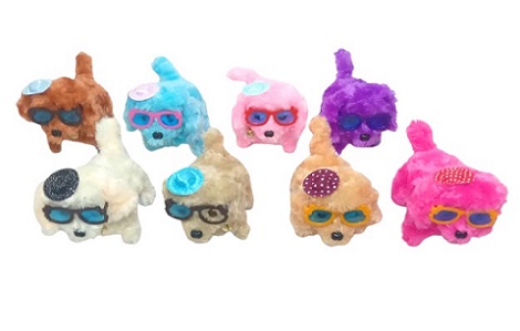 PERRITO MOVIL CON LUZ A PILAS COLORES VARIOS