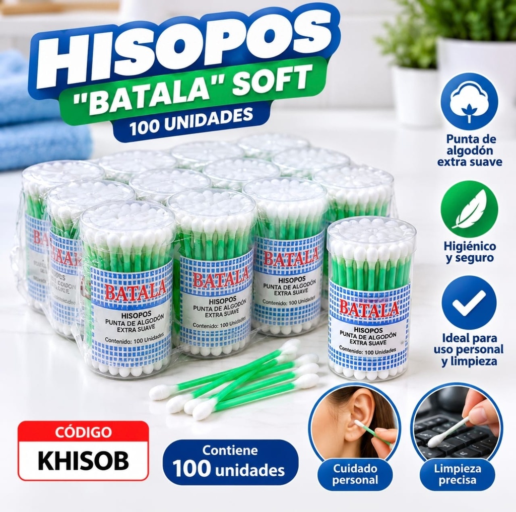 HISOPOS X 100 BATALLA KHISOB PBG-100