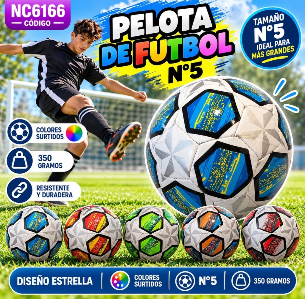 PELOTA N°5 ESTRELLA NC6166 350GR