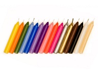 VELAS CORTA X 50 COLORES LISO 193