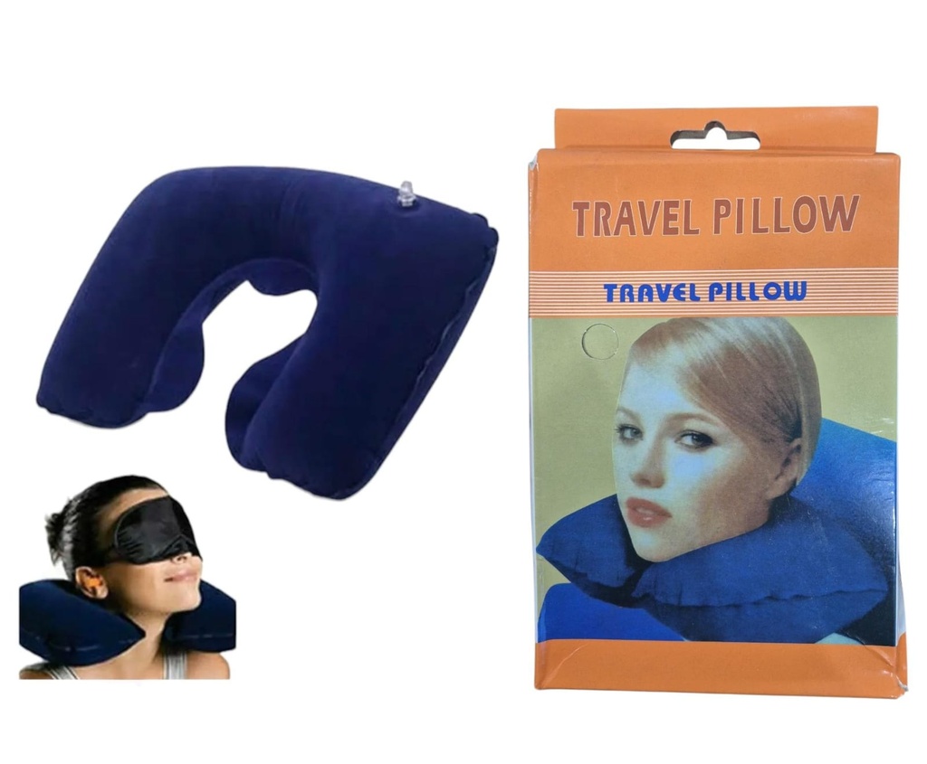 ALMOHADAS DE VIAJE PARA CUELLO INFLABLE EN CAJA AV001