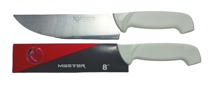 CUCHILLO COCINA MANGO BLANCO N° 8 MASTER