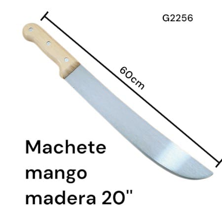 MACHETE MANGO MADERA 20" G2256
