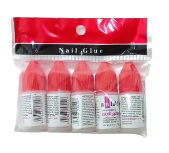 PEGAMENTO PARA UÑA NAIL GLUE C/U X5