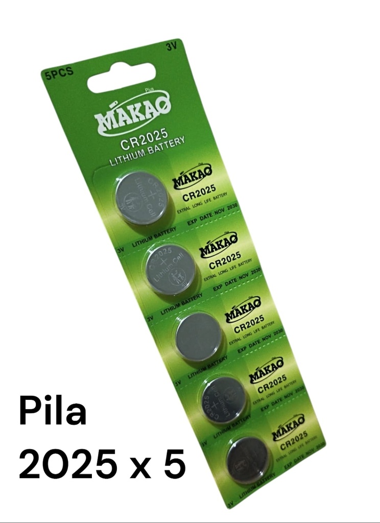 PILA BOTON 2025 MAKAO X 5 BLISTER