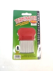 PEINE PIOJERO METAL TERMINATOR EN BLISTER