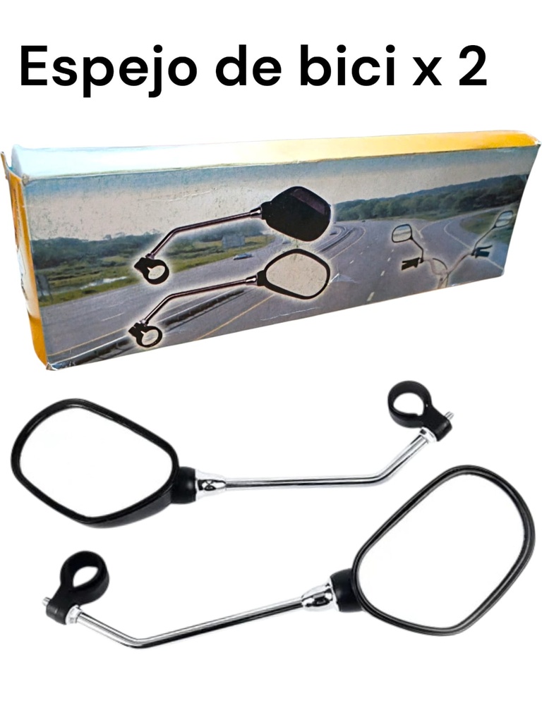 ESPEJO RETROVISOR X 2 PARA BICI EN CAJA 