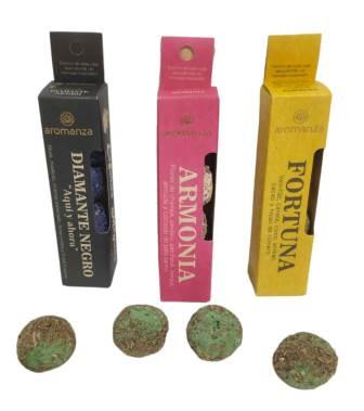 SAHUMERIO ESFERAS MAGICAS X 4 AROMAZA 101S