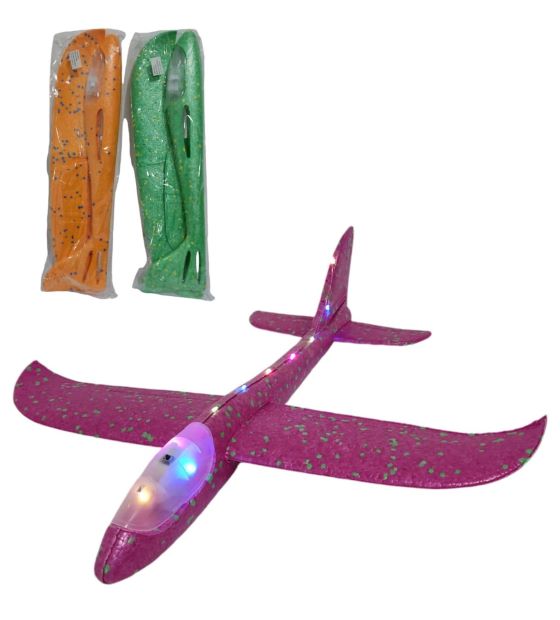 AVION TELGOPOR CON LUZ 50 CM HA1157