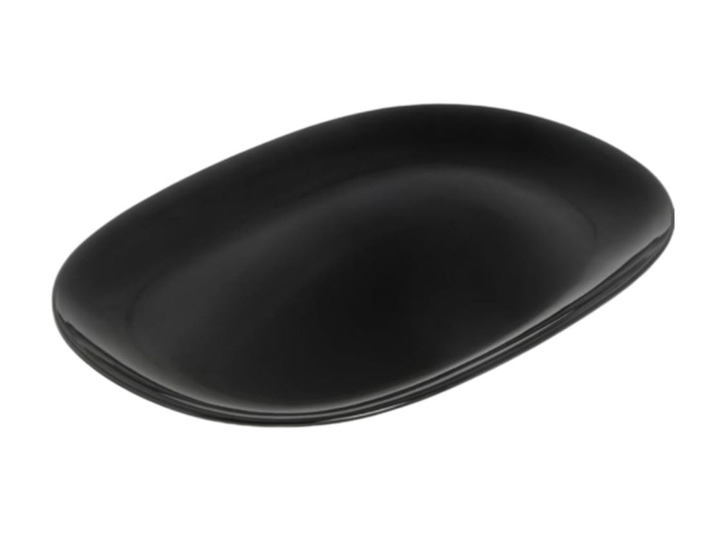 PLATO FUENTE RECTANGULAR PLAYO NEGRO HLFYP-120