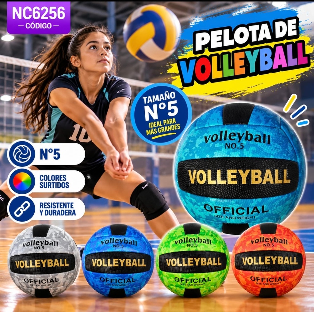 PELOTA DE VOLEY OFFICIAL COLOR TEXTURADO NC6256