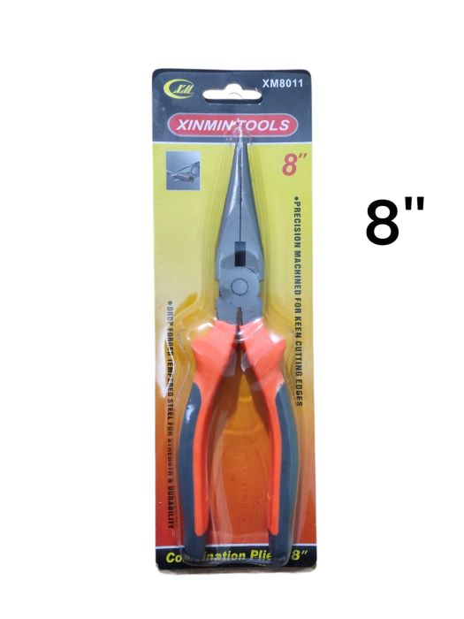 PINZA DE PUNTA 8´´ XINMIN TOOLS EN BLISTER XM8011