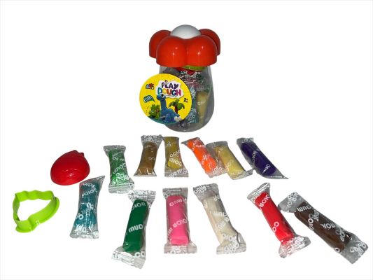PLASTILINA FLOR X 12 COLORES CON ACCESORIO HW23038198