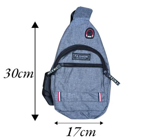 BANDOLERA TELA FASHION 2 CIERRES K-3435