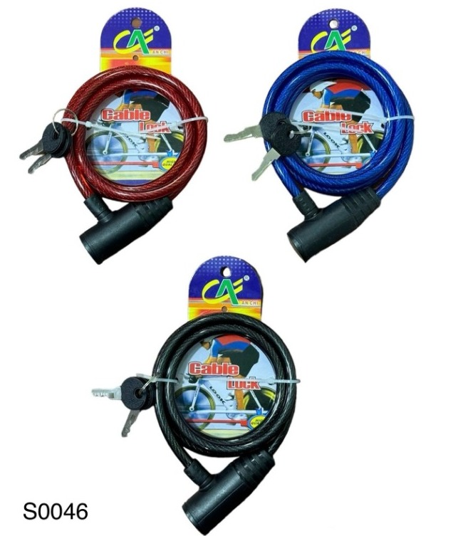 LINGA PARA BICI CHICA 8MM 1.2MTS C/ LLAVE S0046 ETL0467