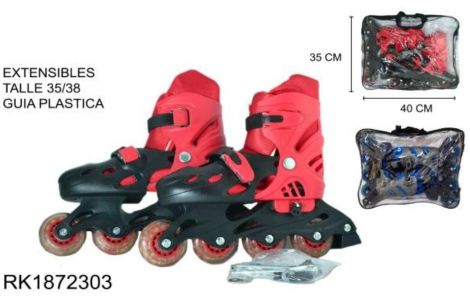 ROLLERS EXTENSIBLES DEL 35-38 EN PVC 2 COLORES RK1872303