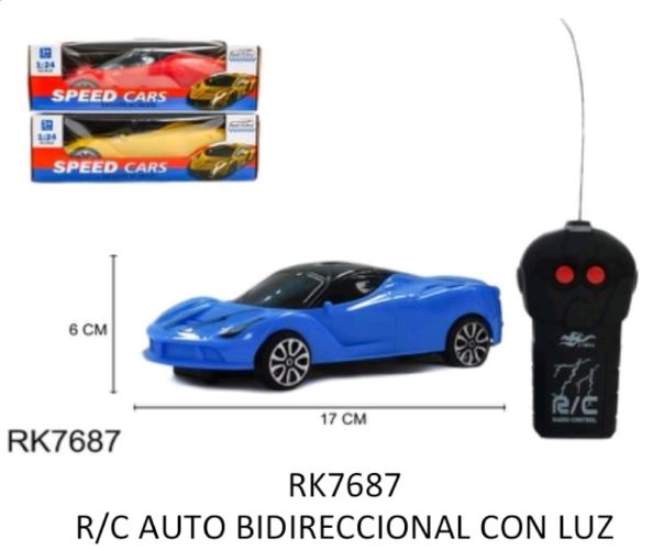 AUTO RADIO CONTROL EN CAJA BIDIRECCIONAL CON LUZ RK7687