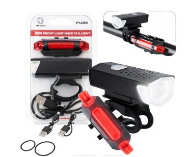 LUZ PARA BICI EN BLISTER 7.7CM 3 FUNCIONES HA1280