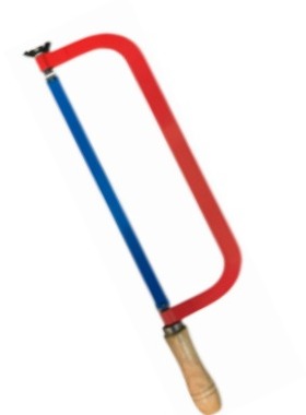 SIERRA AZUL Y ROJA MANGO DE MANERA 12" 48.5CM NC6462