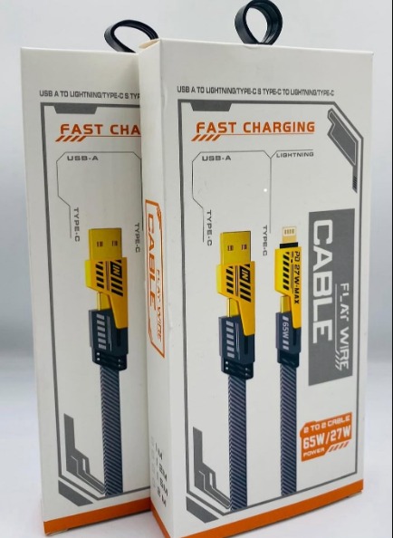 CABLE METAL 4 EN 1 TIPO C A TIPO C CON ADAPTADOR DE USB Y IPHONE CARGA RAPIDA 21945