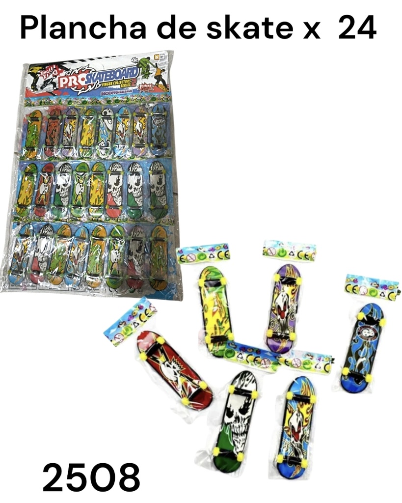 MINI SKATE EN PLANCHA X 24 COD2508 PRO SKATEBOARD