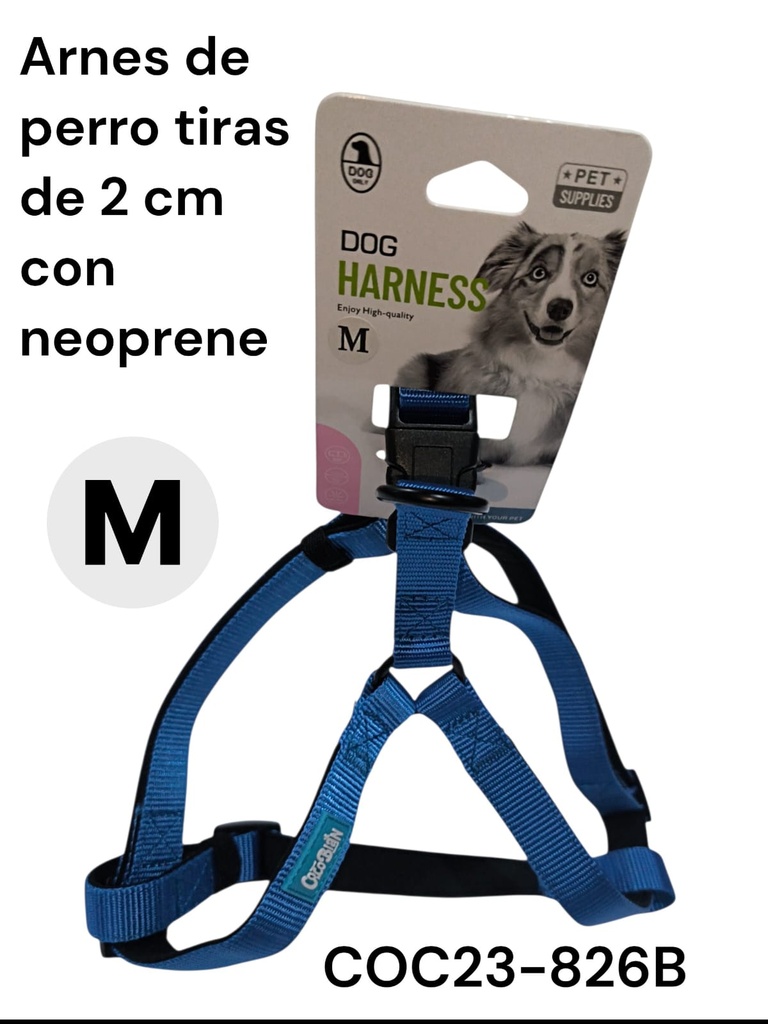 PECHERA P/ PERRO TALLE M COLOR LISO 23-826B
