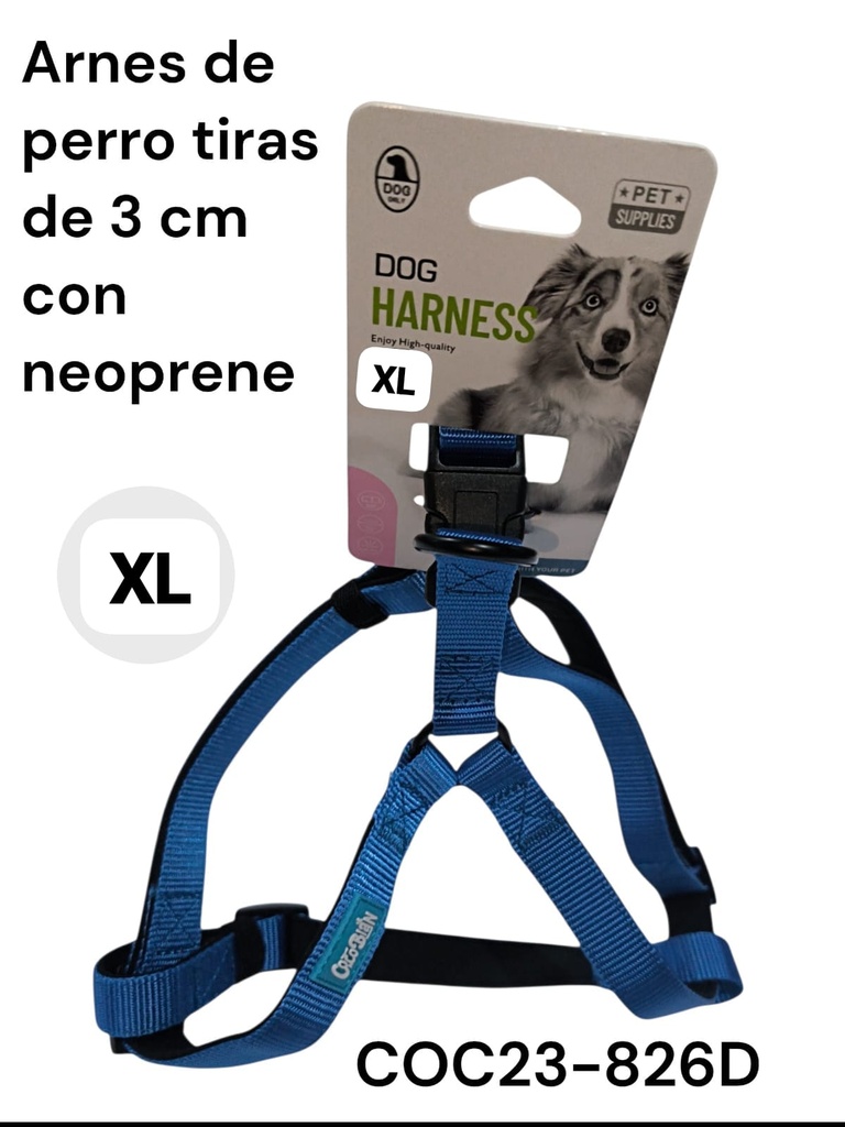 PECHERA P/ PERRO TALLE XL COLOR LISO 23-826D