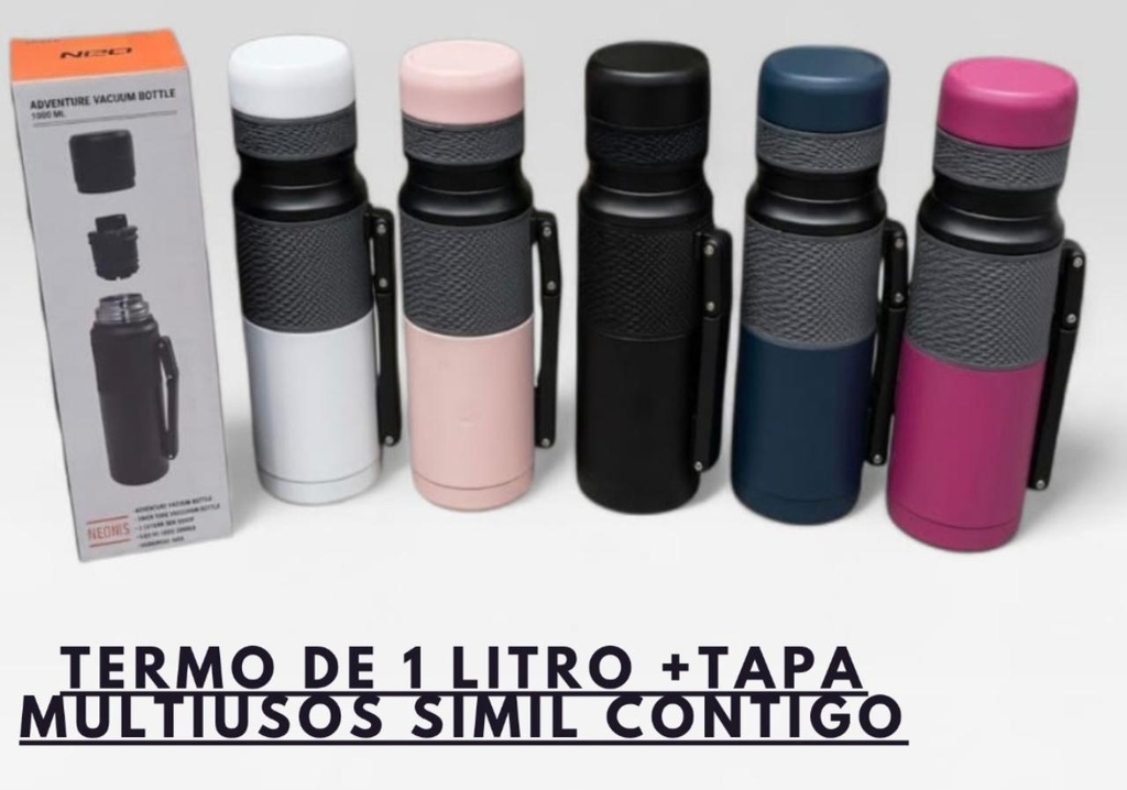 TERMO 1 LTS CON TAPA MULTIUSO TIPO CONTIGO CNW21755