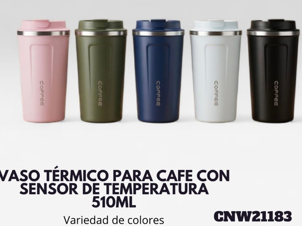 VASO TERMICO CAFE CON SENSOR DE TEMPERATURA 510 ML CNW21183