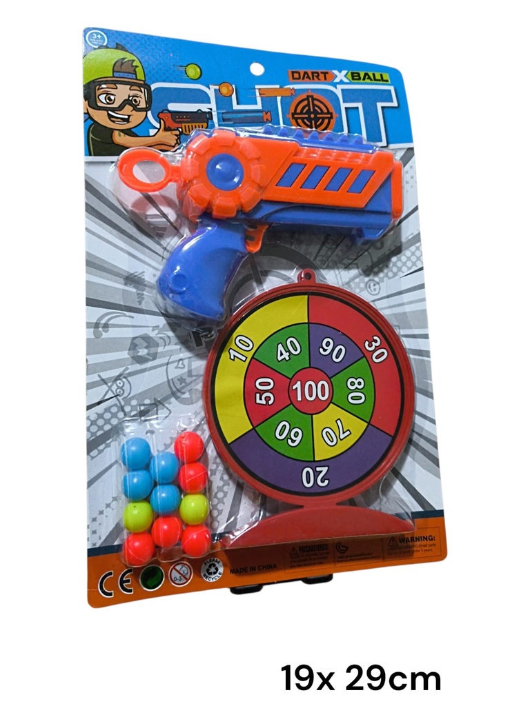 PISTOLA LANZA BALIN CON OBJETIVO EN BLISTER SHOT HW25162254