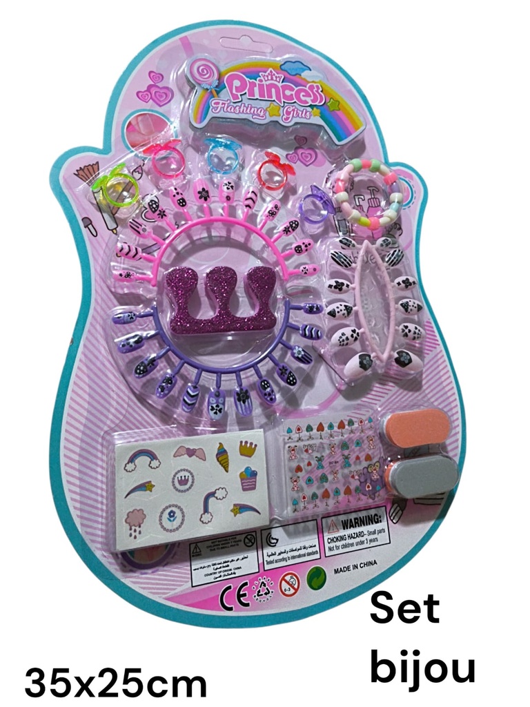 SET DE ACCESORIO PARA UÑAS PRINCESS EN BLISTER HW25130701