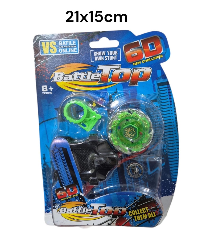 TROMPO DE METAL EN BLISTER BATTLE TOP
