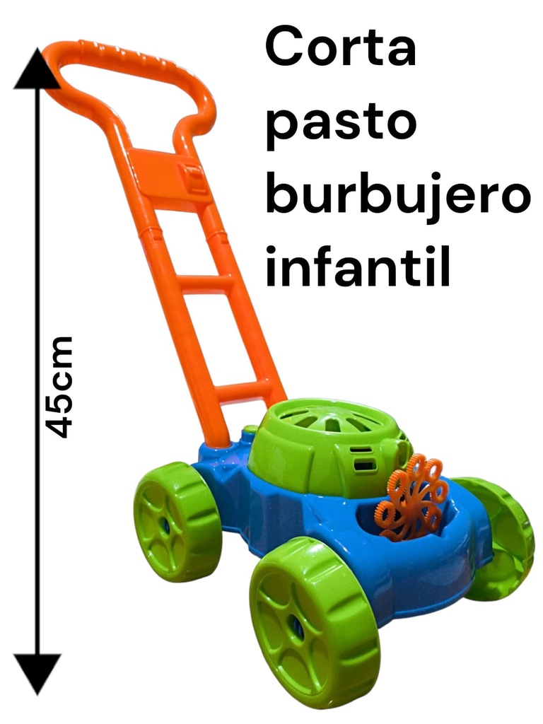 ARRASTRE CORTADORA DE PASTO BURBUJERO 45 CM GRANDE INFANTIL