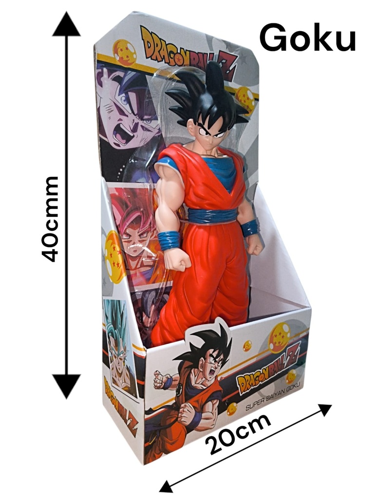GOKU EN CAJA EXIBIDORA 40 CM DRAGONBALL Z