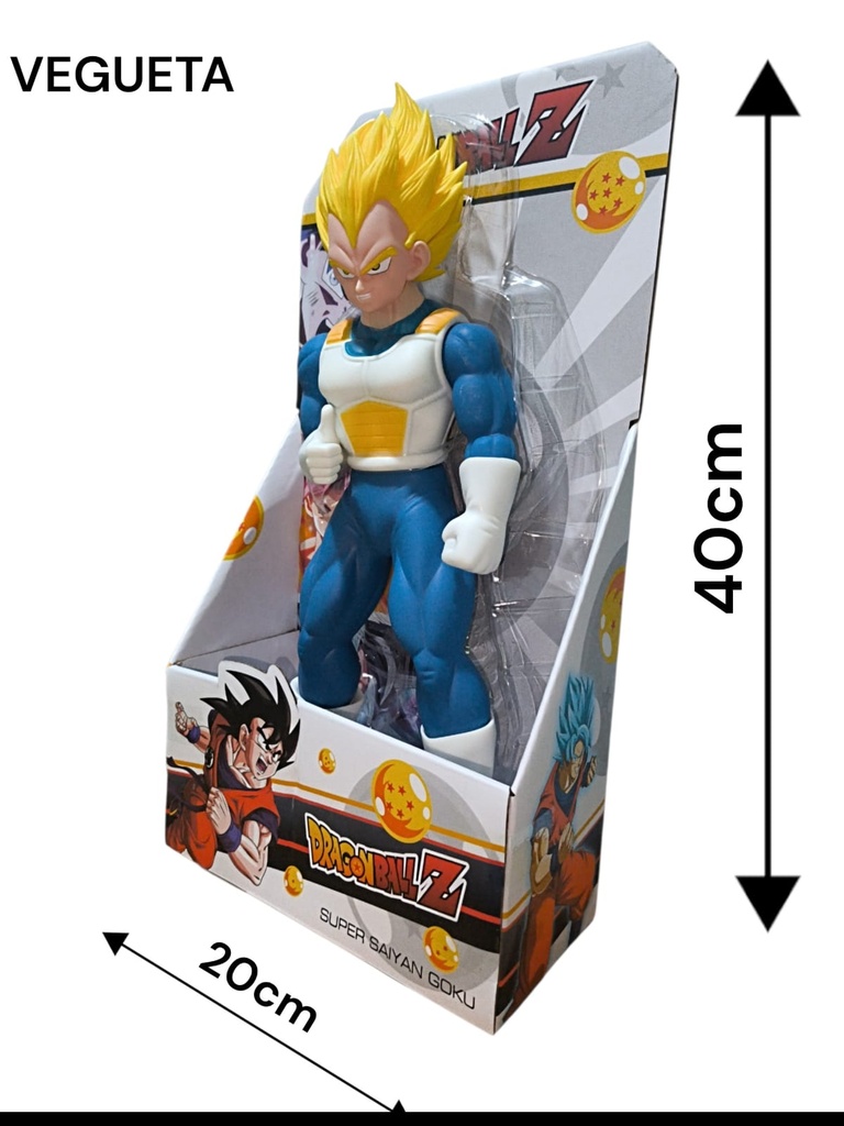 VEGUETA SUPER SAIYAN 40 CM EN CAJA DRAGONBALL Z