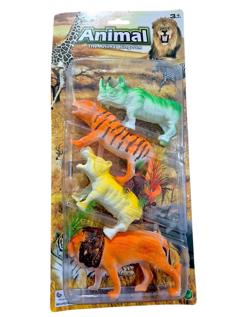 ANIMALES X 4 DE SELVA EN BLISTER THA ANIMAL KINGDOM MKN022215