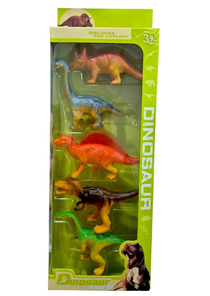 DINO X 5 EN CAJA DINOSAUR WORLD 776