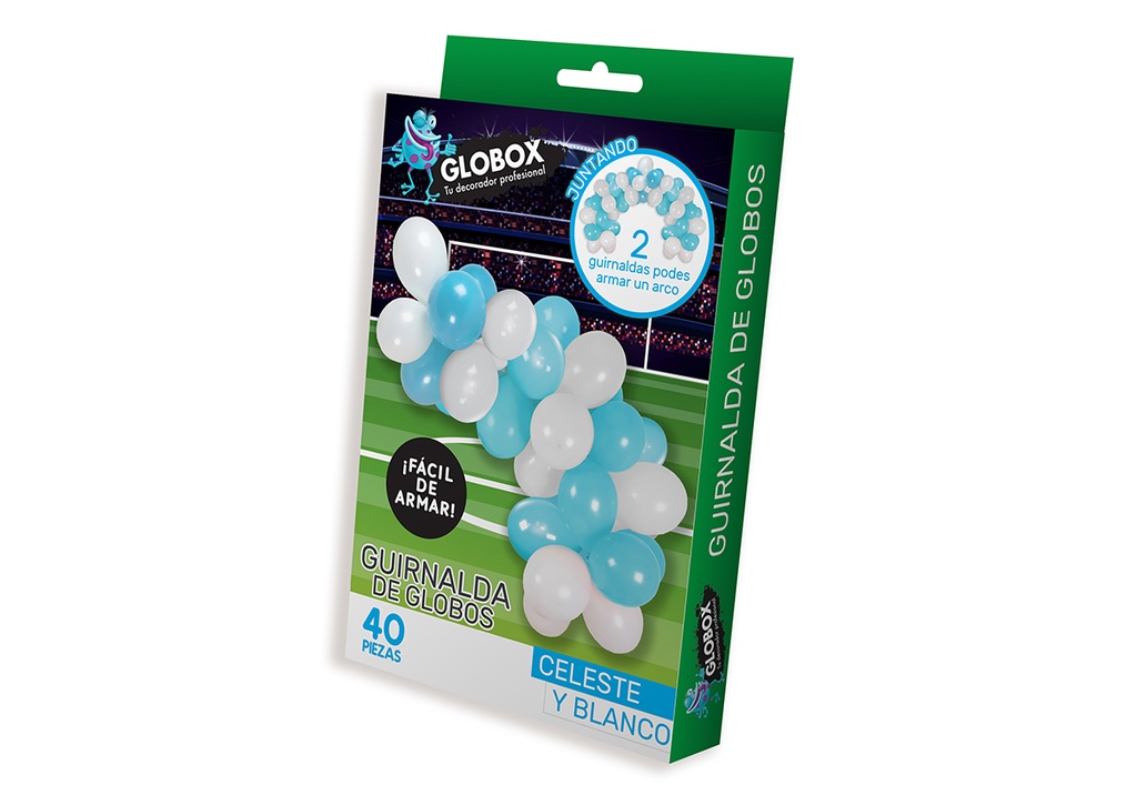 GUIRNALDA DE GLOBOS 40 PZAS, 39 GLOBOS Y 1 CINTA ORGANICA DE 5 MTS 51471 51488 52560 53758 56315 56735