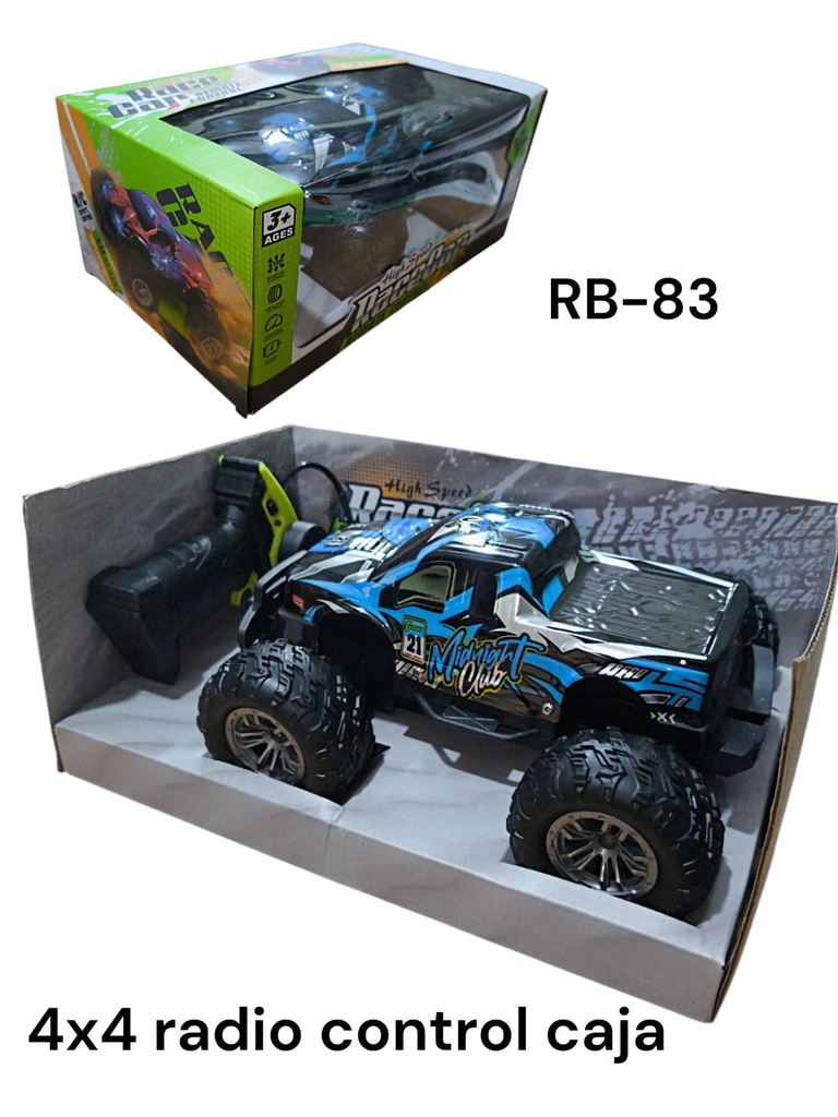 CAMIONETA 4 X 4 RADIO CONTROL RACECAR EN CAJA RB-83