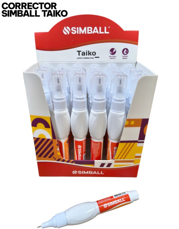 CORRECTOR LIQUIDO SIMBALL TAIKO X 24 7ML