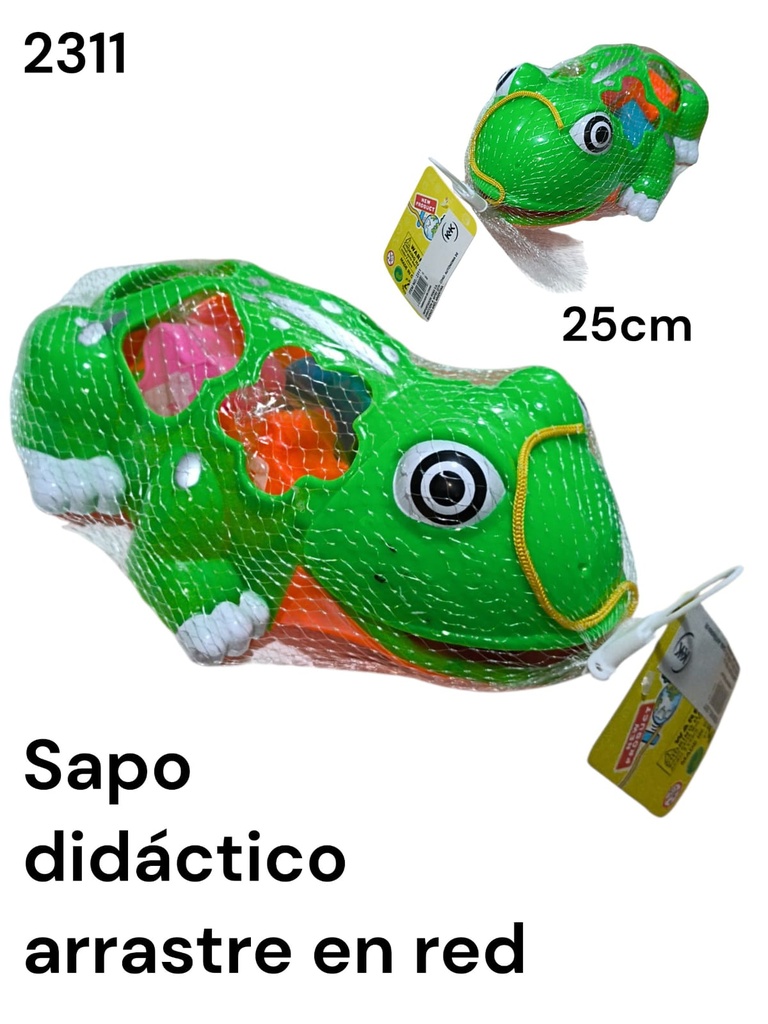 SAPO DIDACTICO ENCASTRE EN RED ARRASTRE 25CM COD 2311