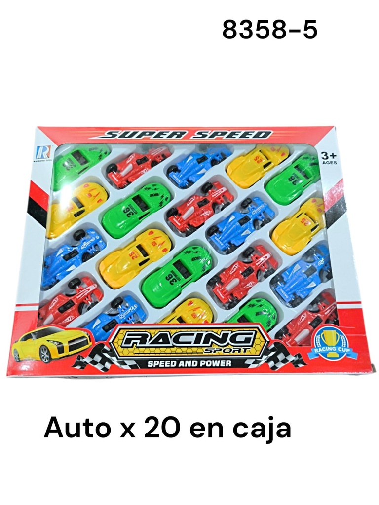 AUTITO X 20 EN CAJA RACING SPORT 8358-5